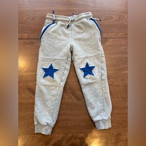 Mini Boden Boys Warrior Knee Joggers- Blue Stars